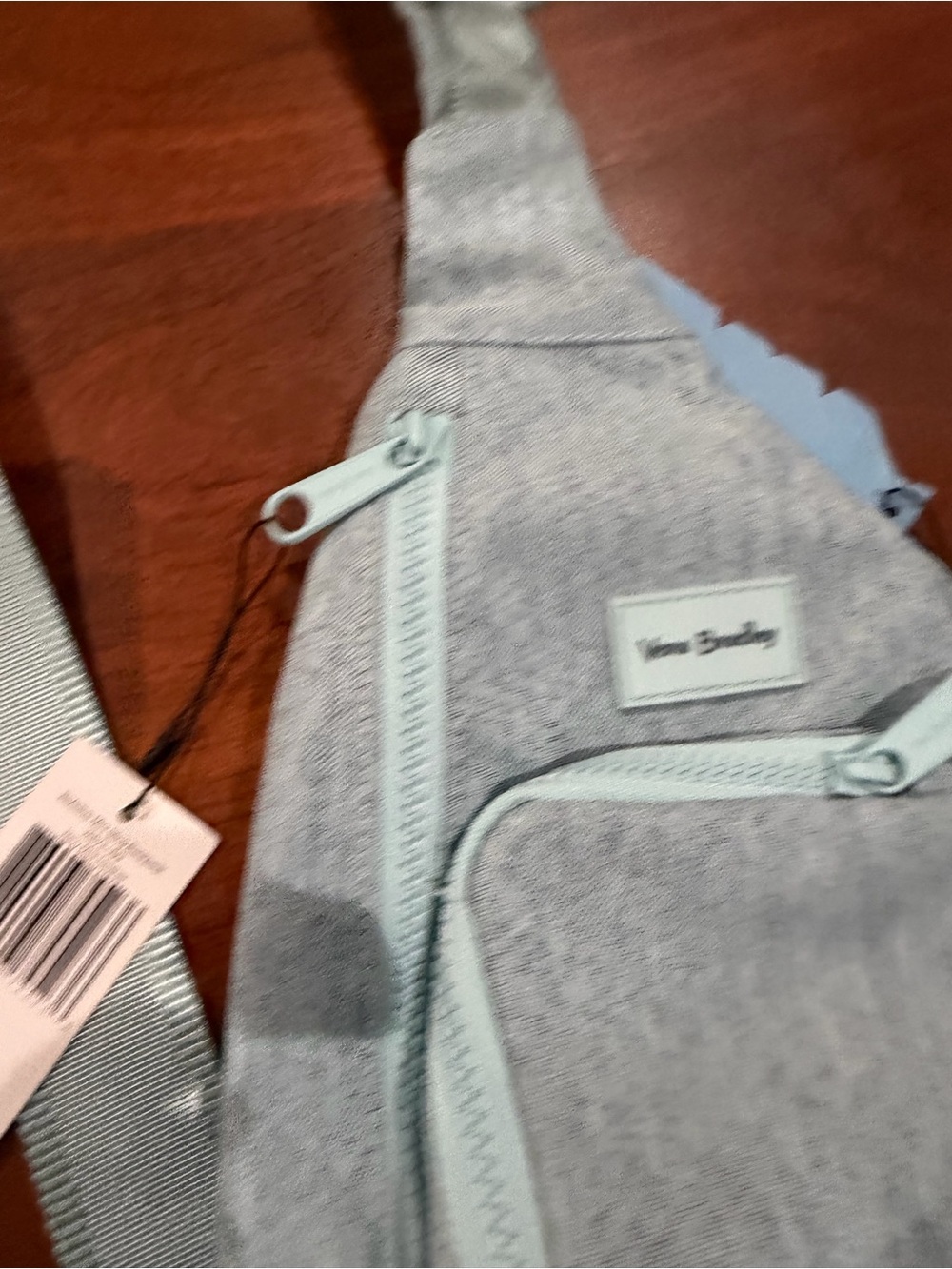 Vera Bradley Pale Blue Heathered Sling Belt Bag - Picture 2 of 6